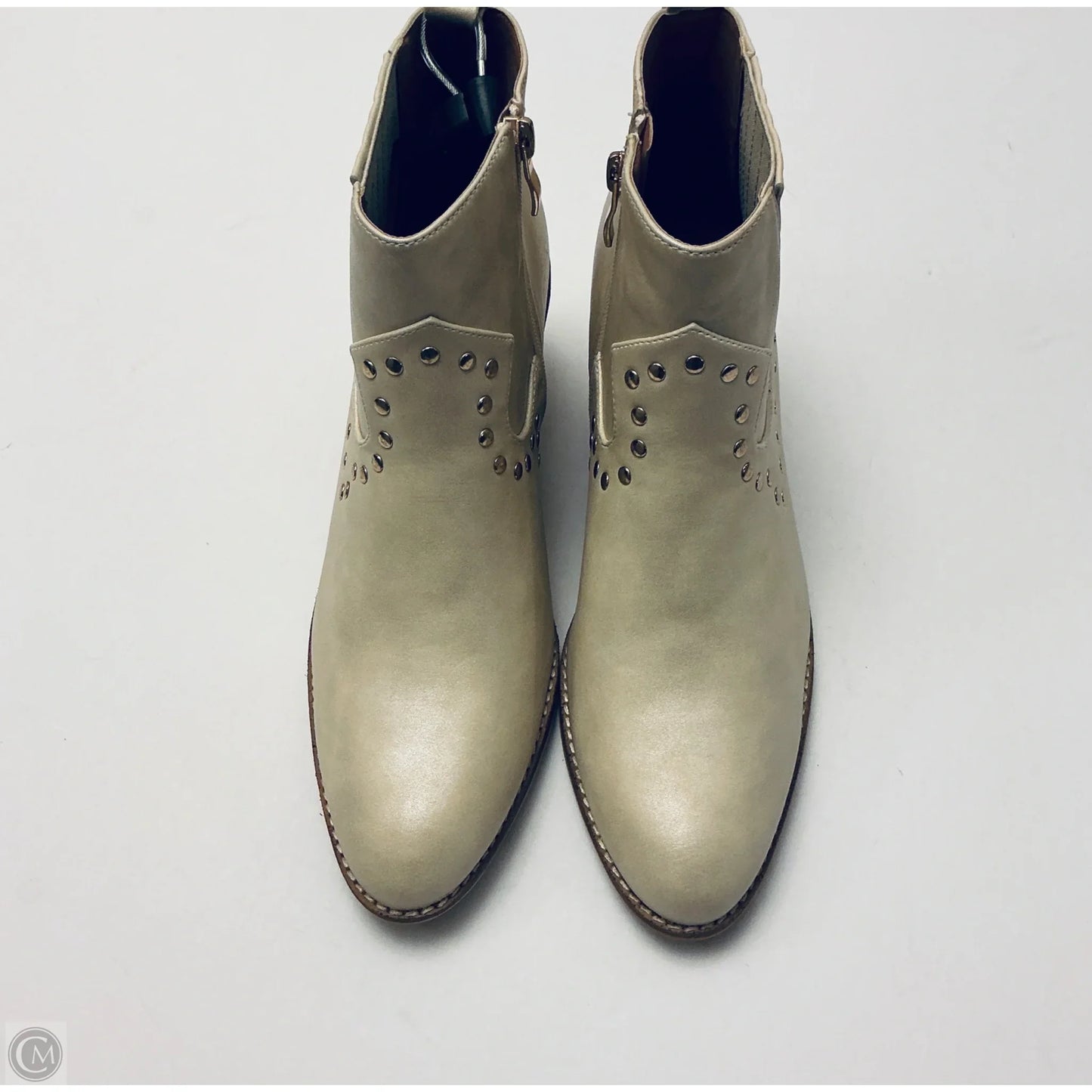 Boots Ankle Heels By Corkys In Beige, Size: 10