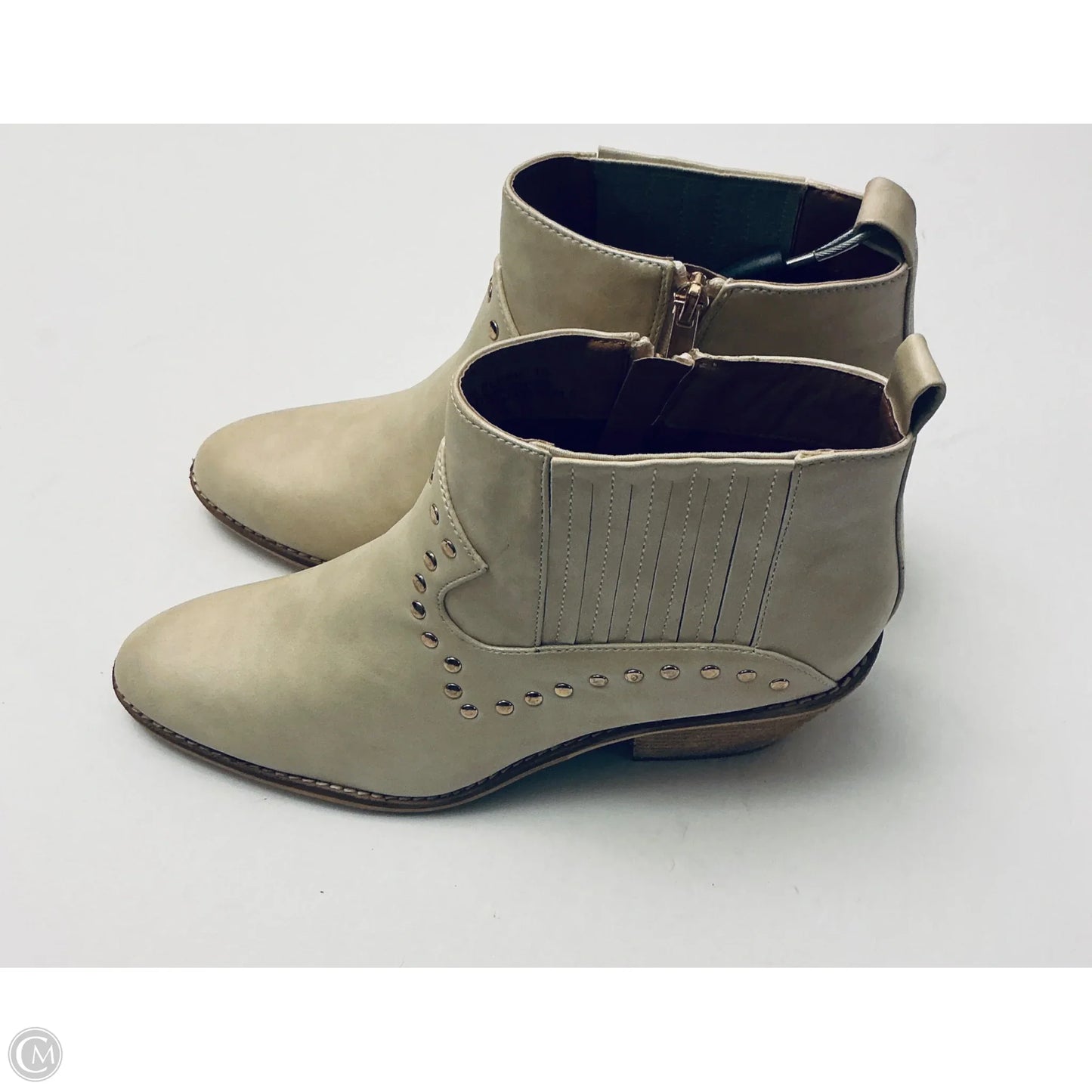 Boots Ankle Heels By Corkys In Beige, Size: 10