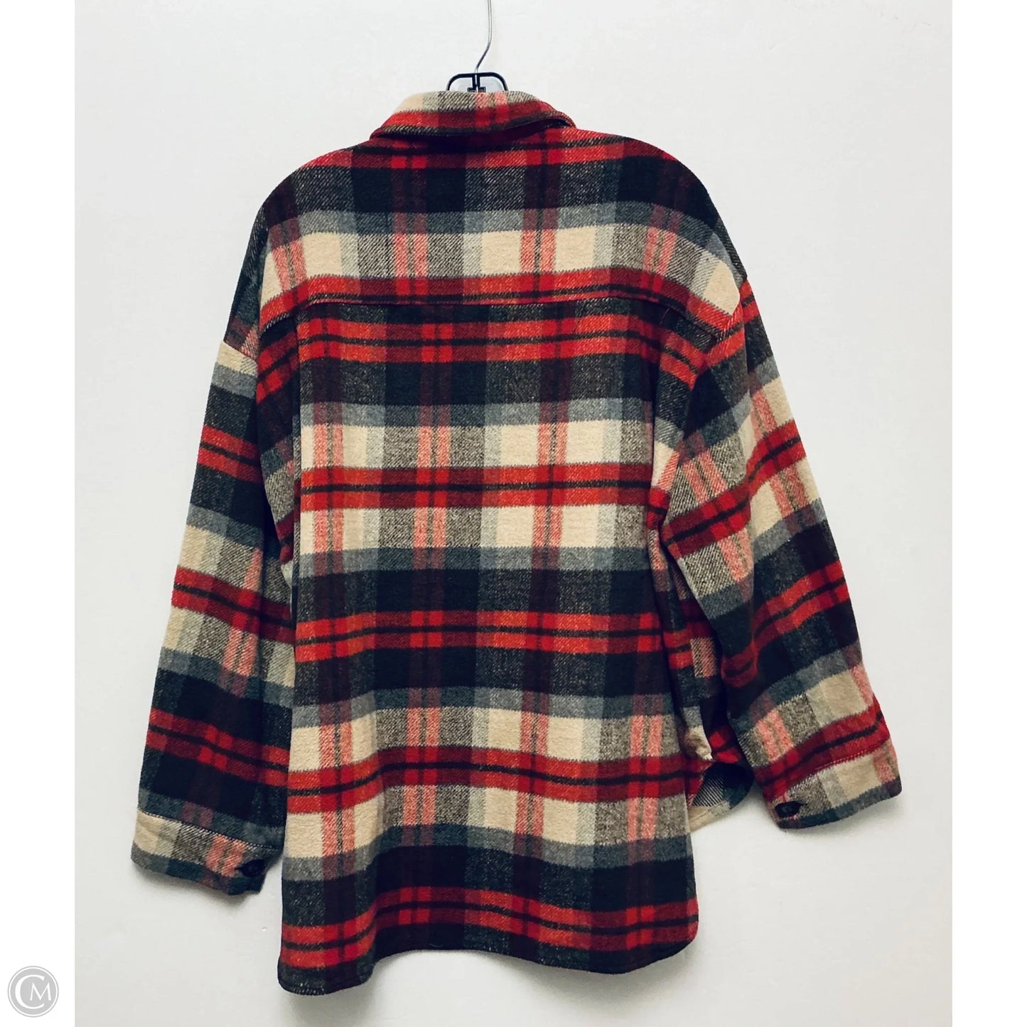 Jacket Shirt By Favlux In Plaid Pattern, Size: S