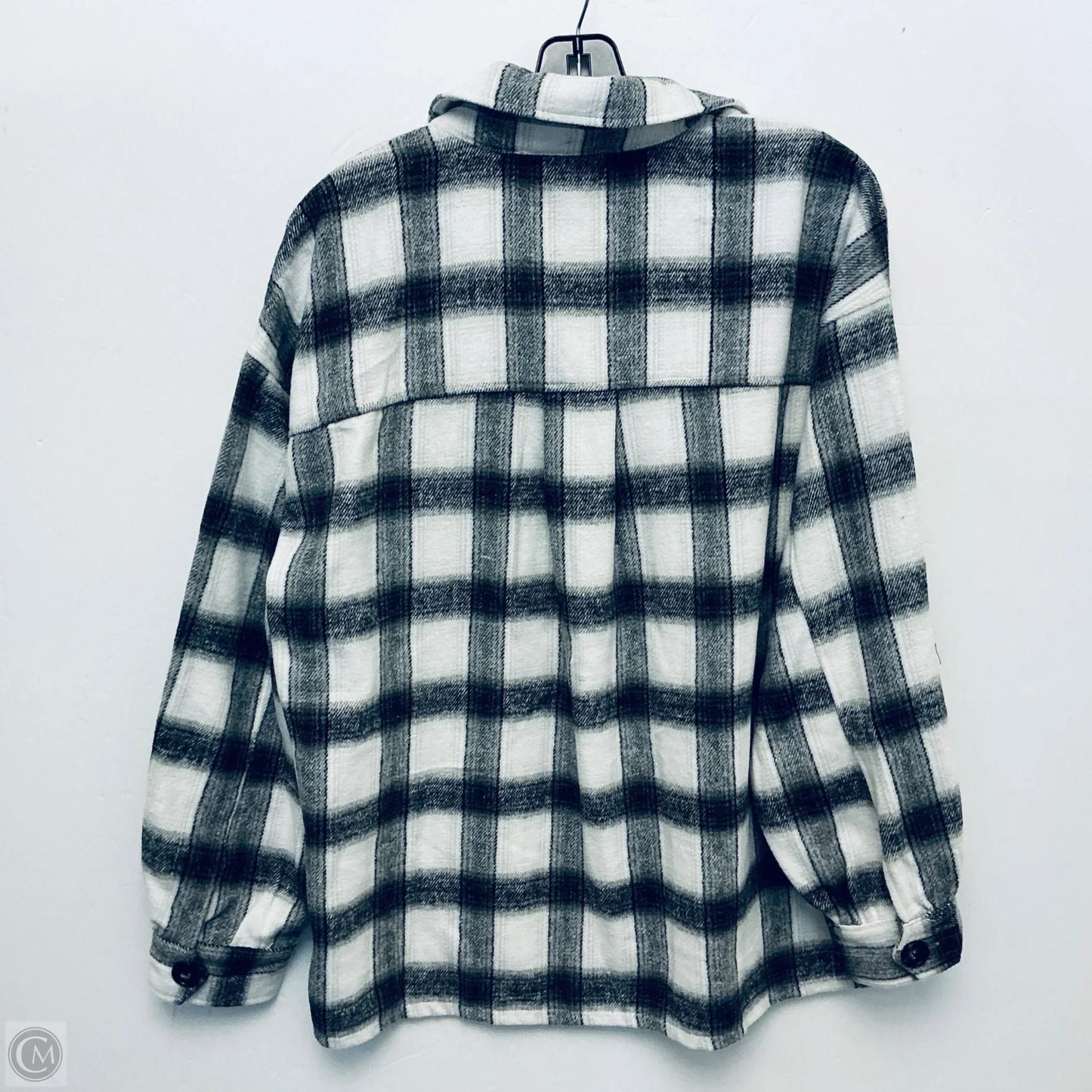 Jacket Shirt By Forever 21 In Plaid Pattern, Size: M