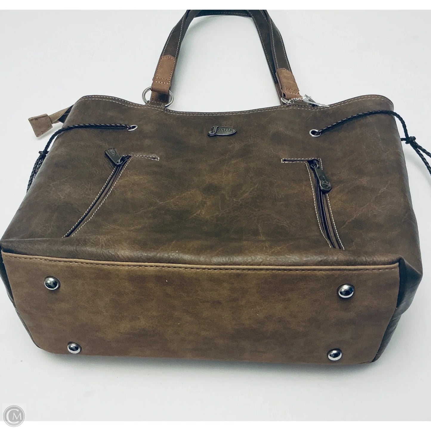 Handbag By Justin, Size: Medium