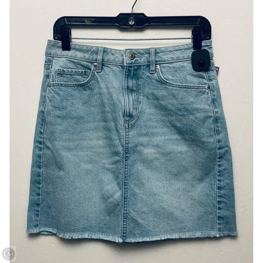 Skirt Mini & Short By Loft In Blue Denim, Size: 0