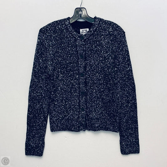 Sweater Cardigan By Future Collective In Silver, Size: Xs