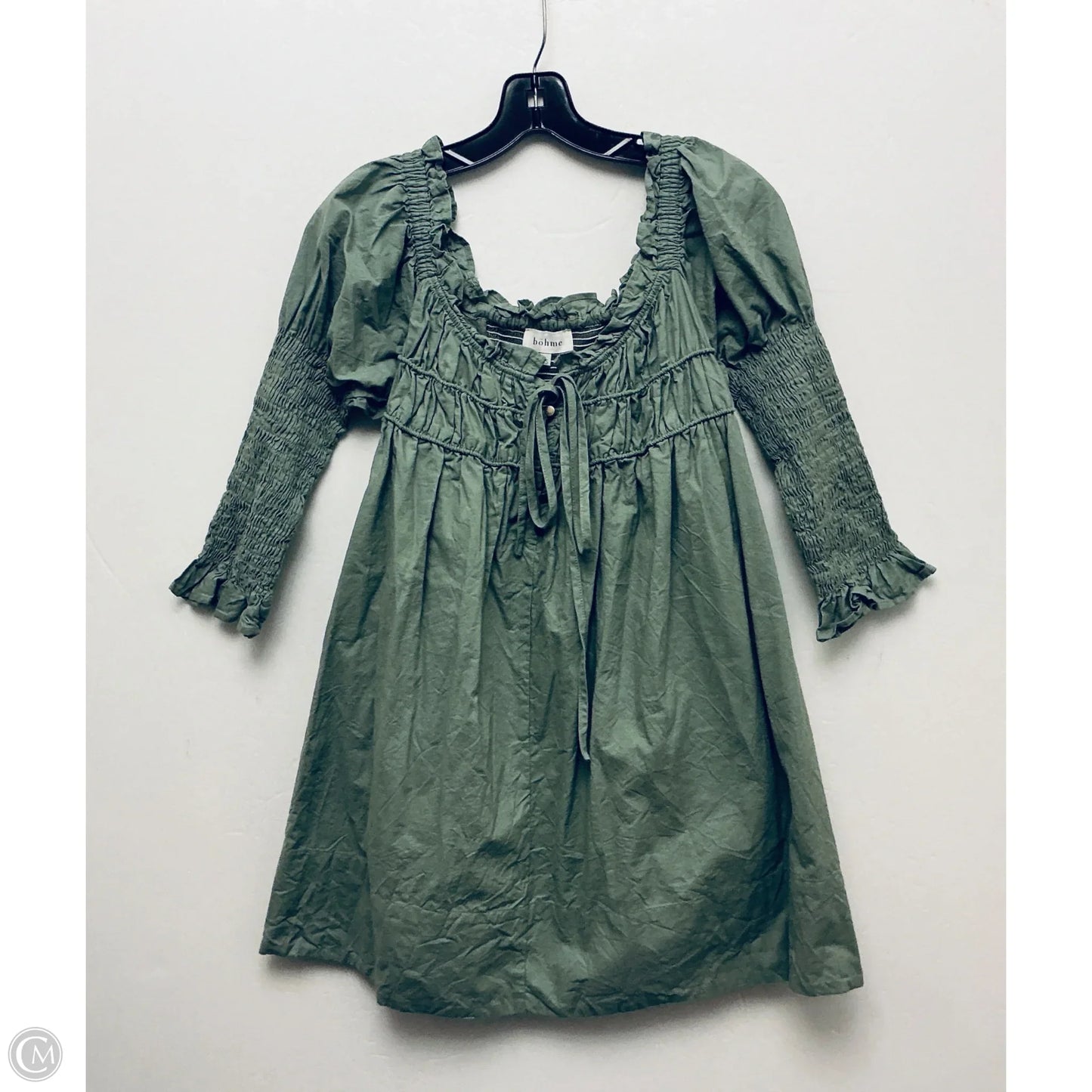 Dress Casual Midi By Bohme In Green, Size: Xs