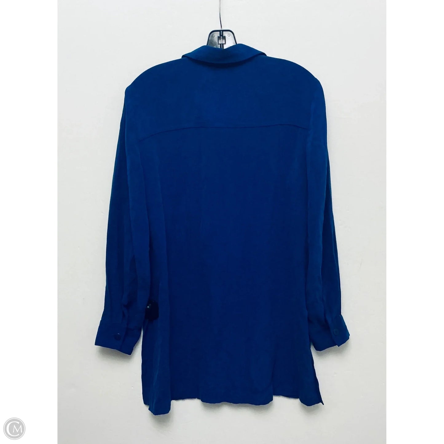 Top Long Sleeve By Josephine Chaus In Blue, Size: L