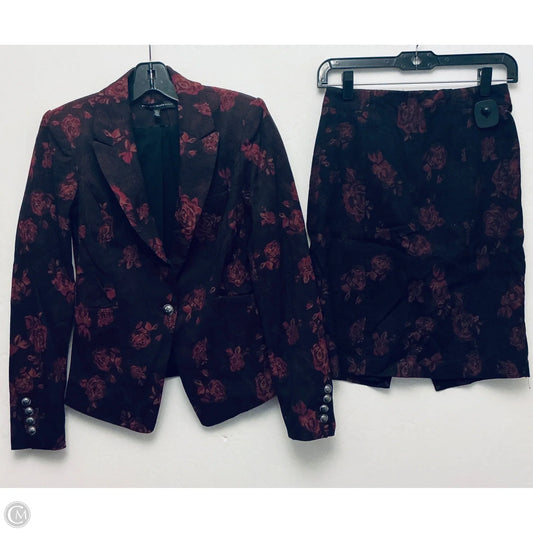 Skirt Set 2pc By White House Black Market In Floral Print, Size: 0p