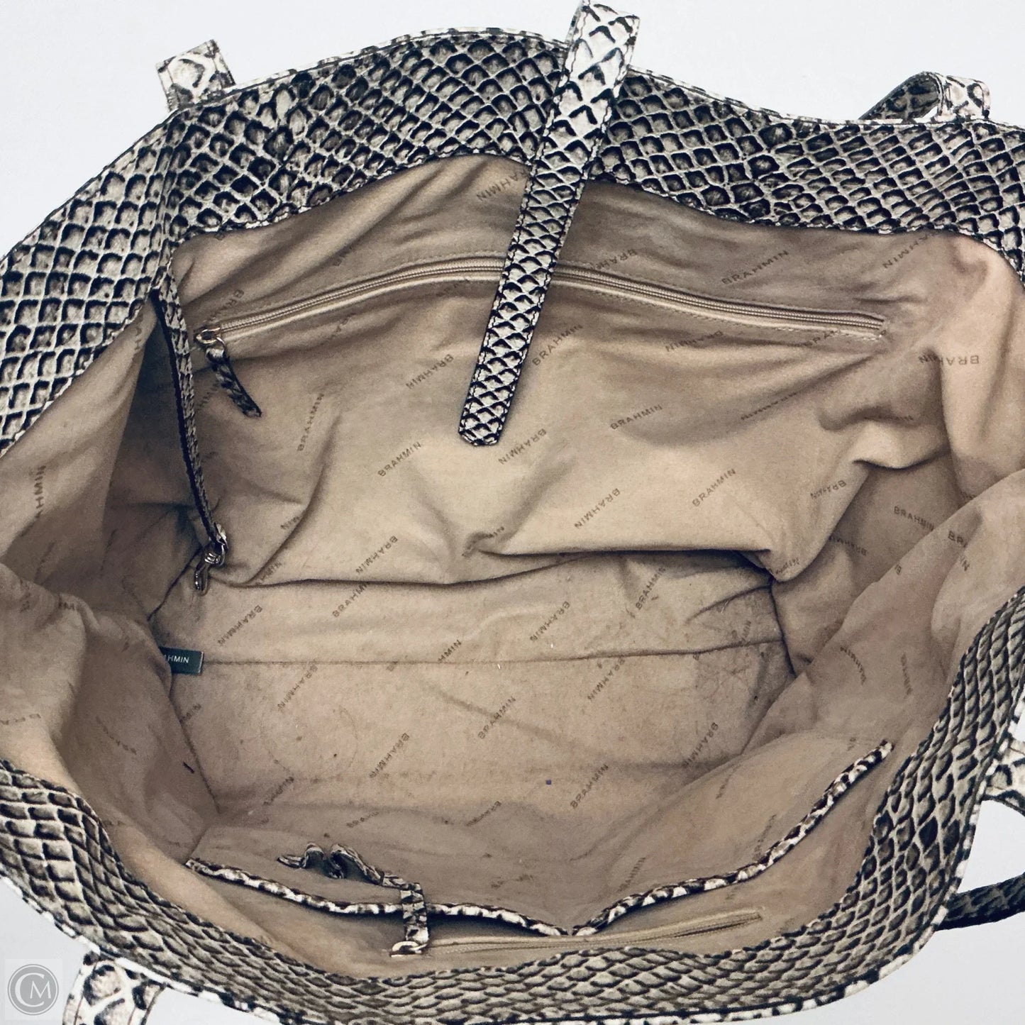 Tote Designer By Brahmin, Size: Large