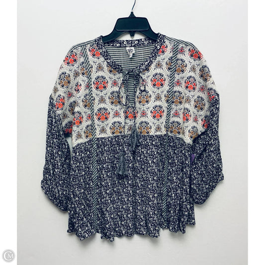 Top Long Sleeve By Ivy Jane In Multi-colored, Size: L