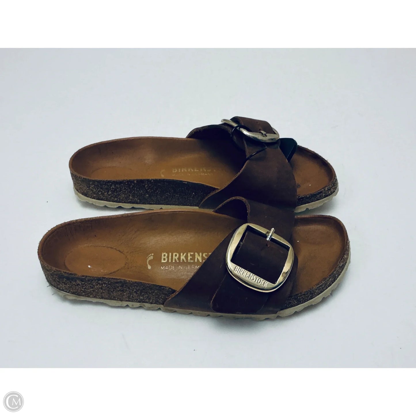 Sandals Flats By Birkenstock In Brown, Size: 6
