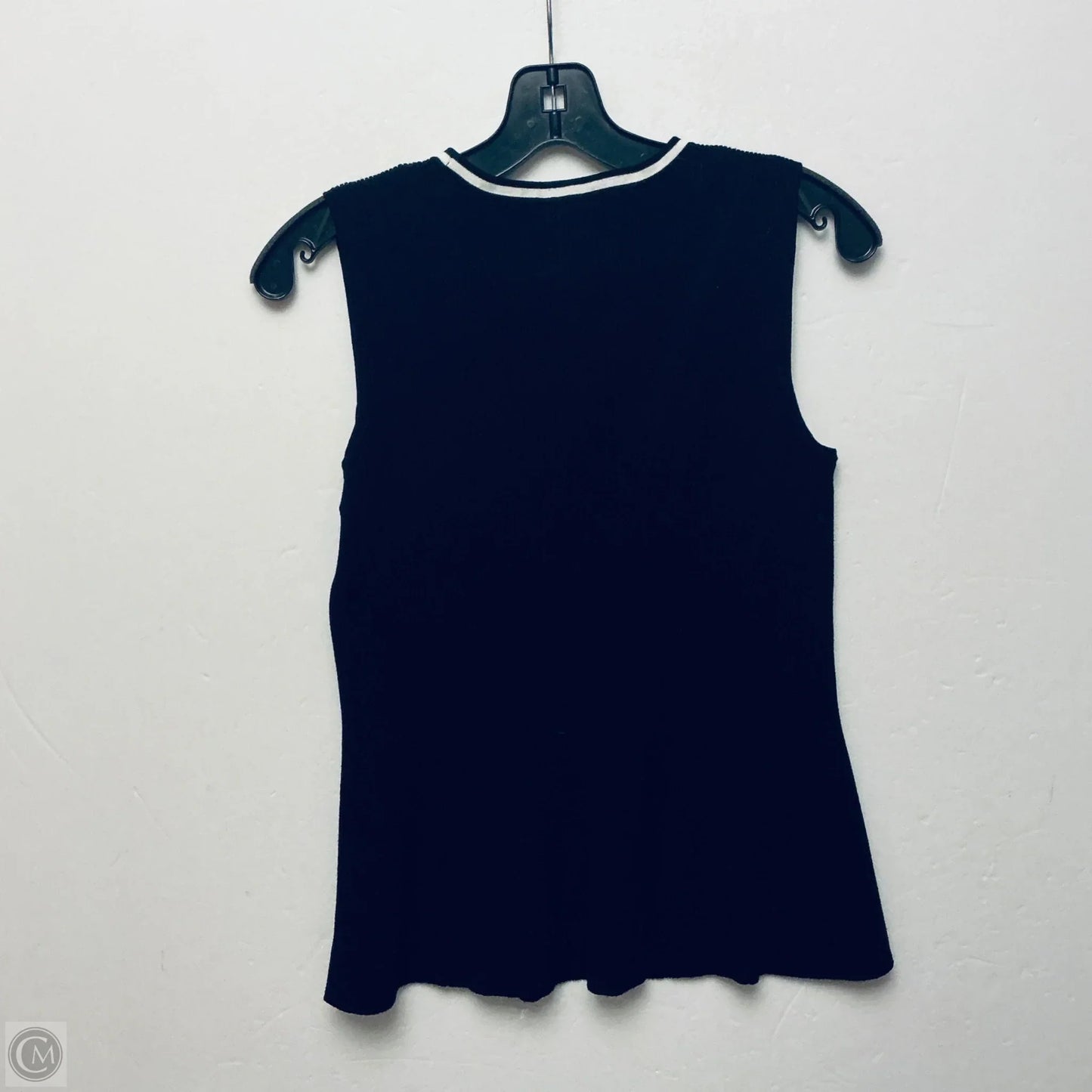 Top Sleeveless By Talbots In Black, Size: M