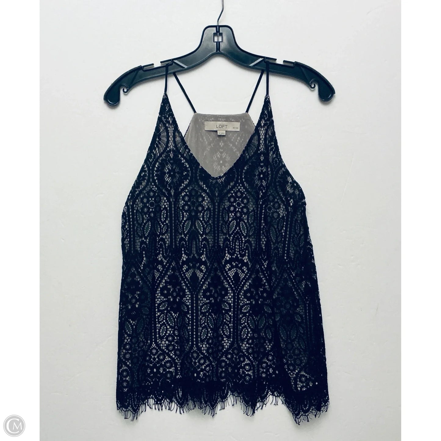 Top Sleeveless By Loft In Black, Size: Sp