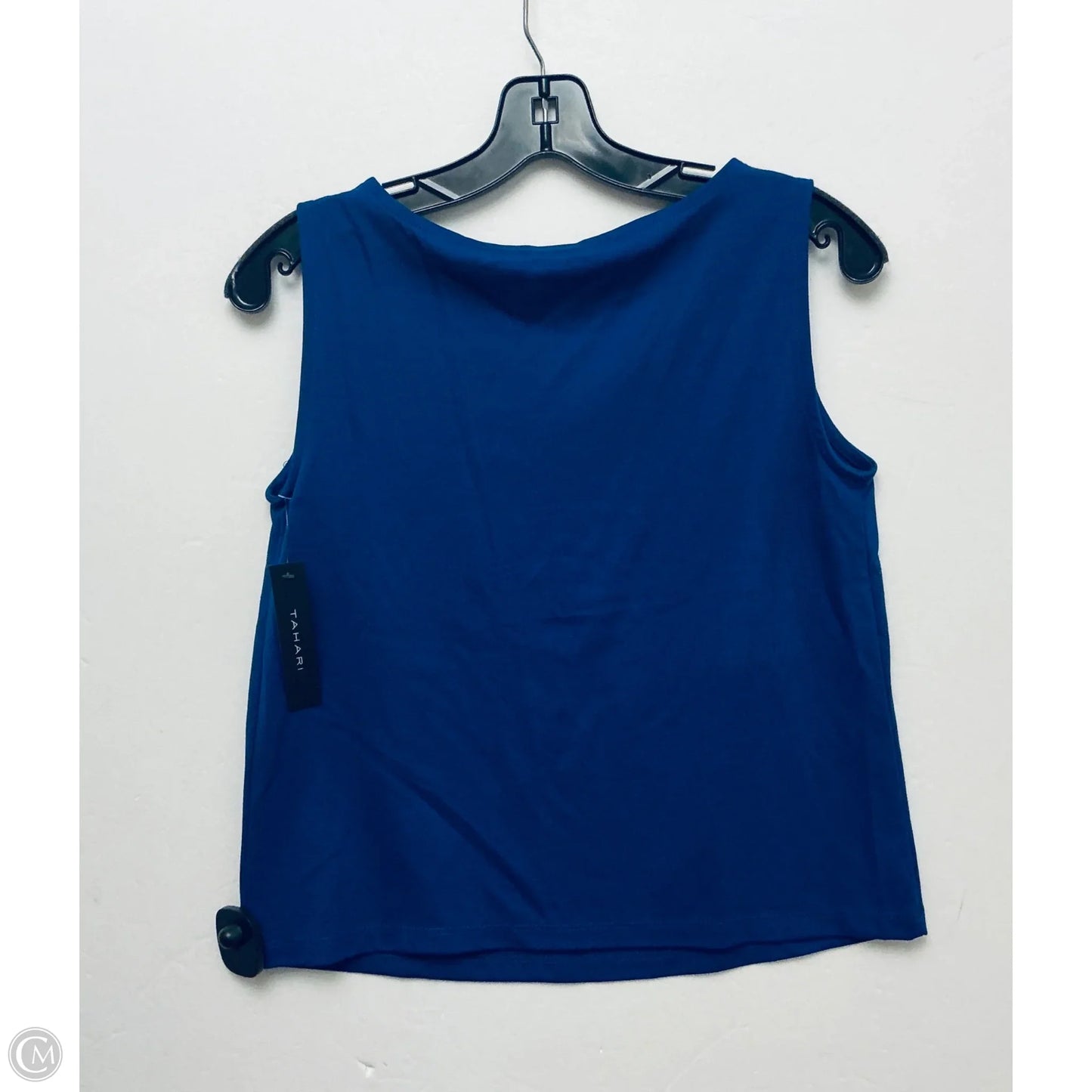 Top Sleeveless By Tahari In Blue, Size: S