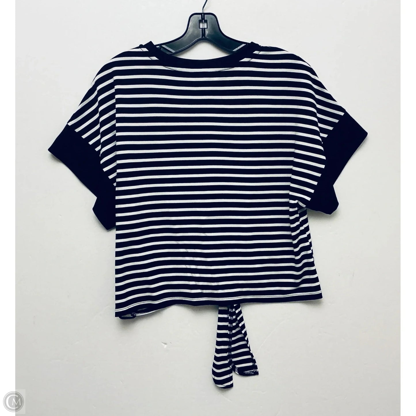 Top Short Sleeve By Marc New York In Striped Pattern, Size: M