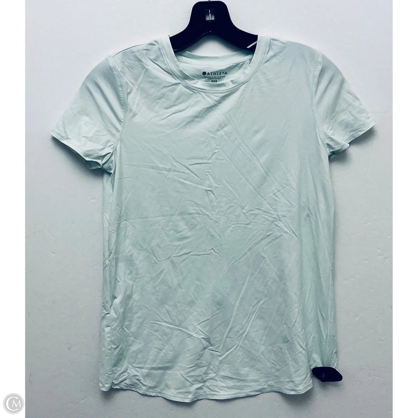 Athletic Top Short Sleeve By Athleta In Green, Size: Xxs