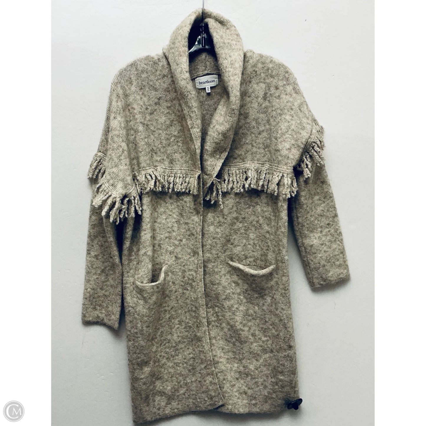 Sweater Cardigan By Heartloom In Tan, Size: Xs