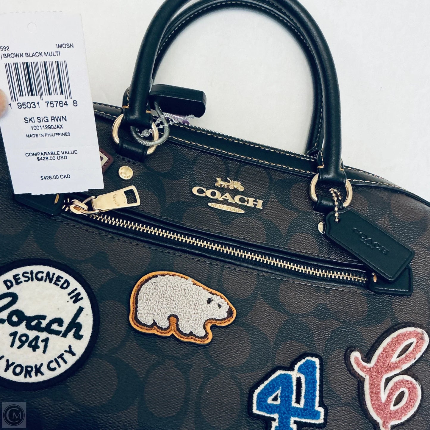 Handbag Designer By Coach, Size: Small