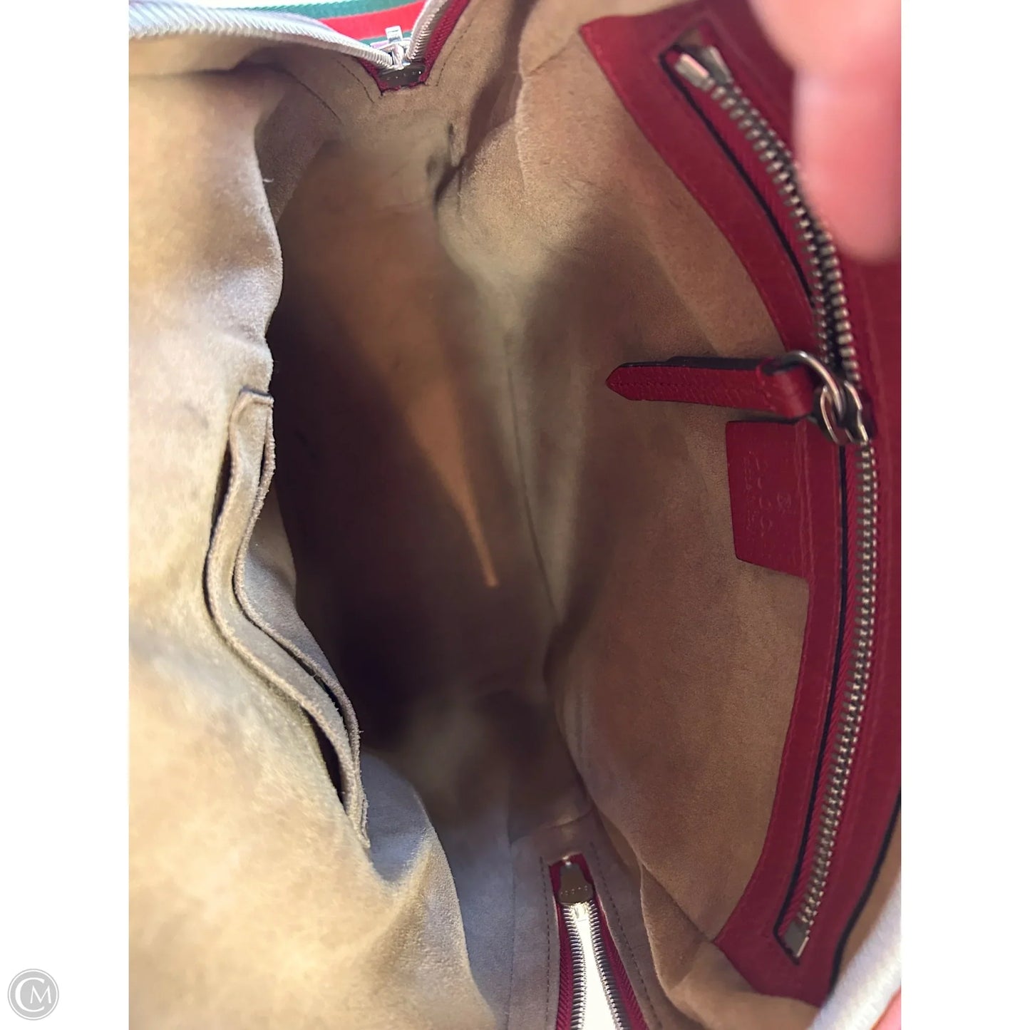 Backpack Luxury Designer By Gucci, Size: Small