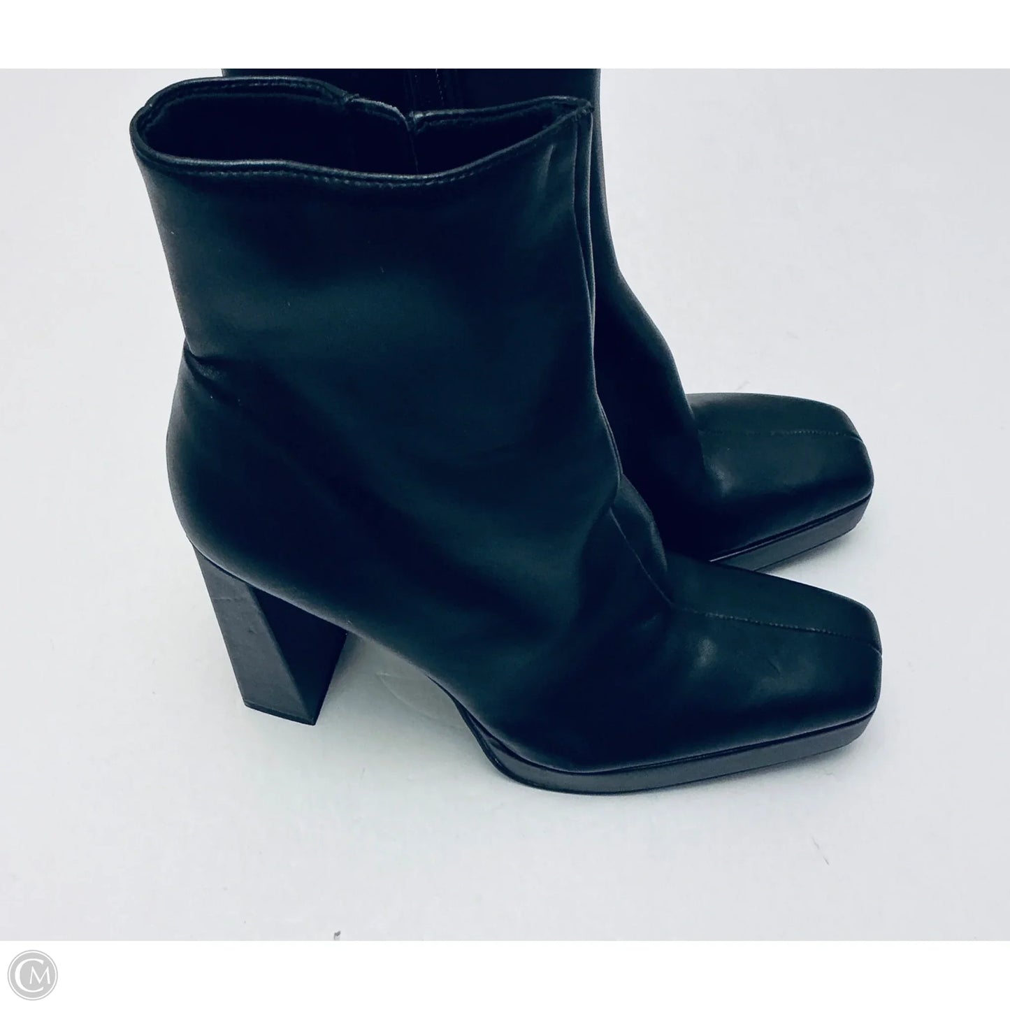 Boots Ankle Heels By Steve Madden In Black, Size: 10