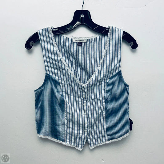 Top Sleeveless By American Eagle In Blue, Size: M