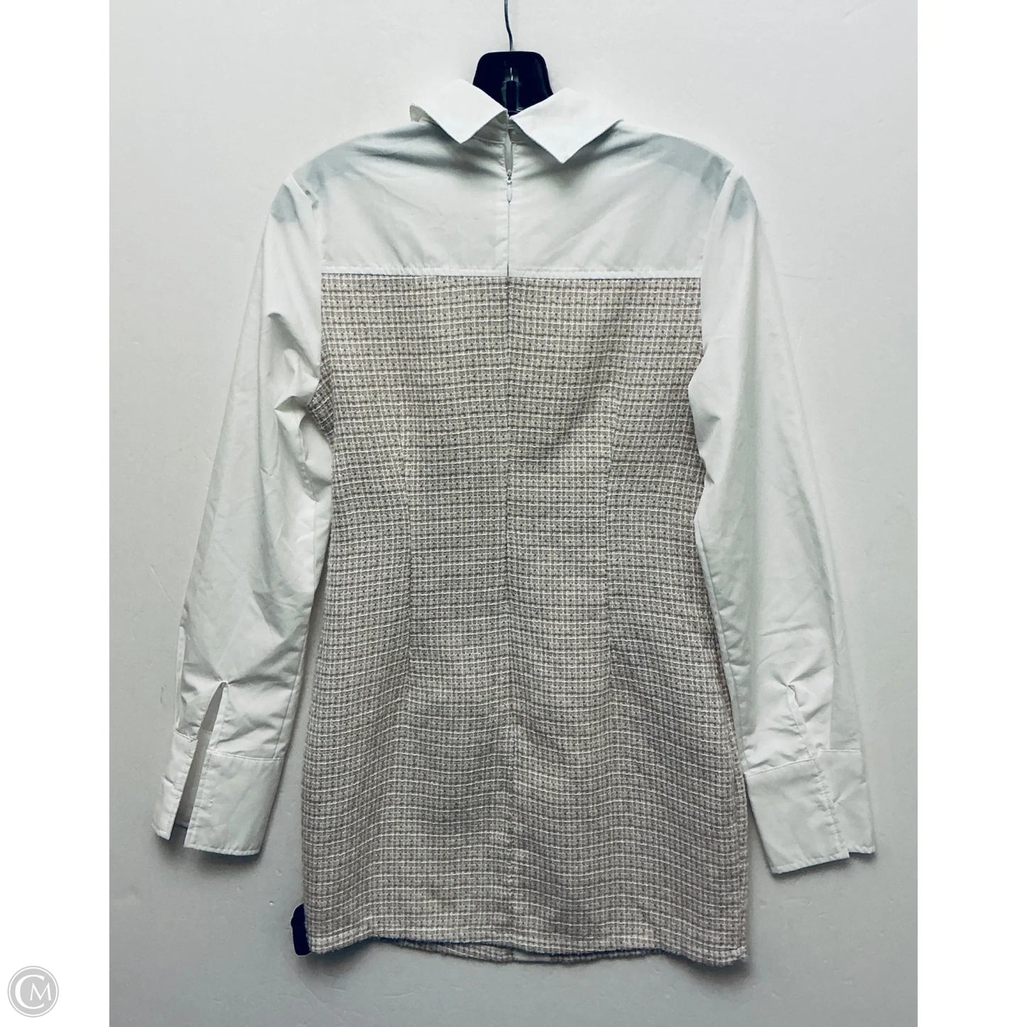Dress Work By Shein In Tan & White, Size: S