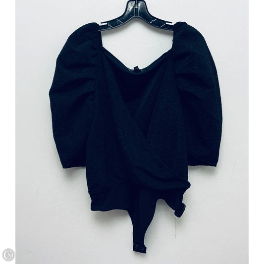 Top Short Sleeve By Express In Black, Size: Xl