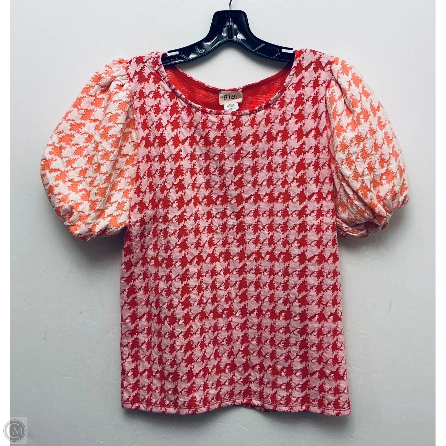 Top Short Sleeve By Bibi In Red & White, Size: Xl