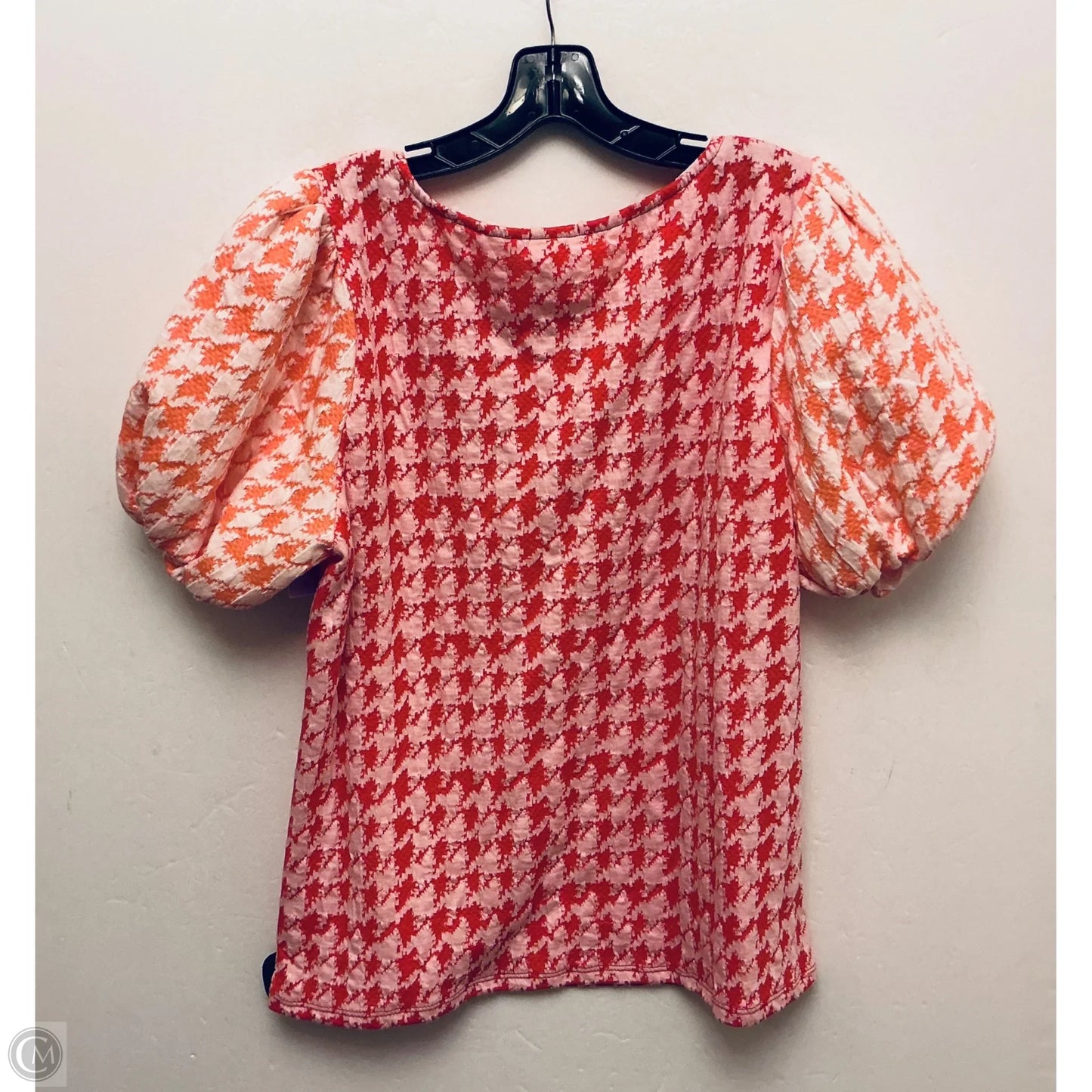 Top Short Sleeve By Bibi In Red & White, Size: Xl