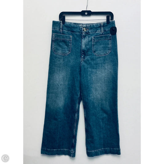 Jeans Wide Leg By Pilcro In Blue Denim, Size: 10