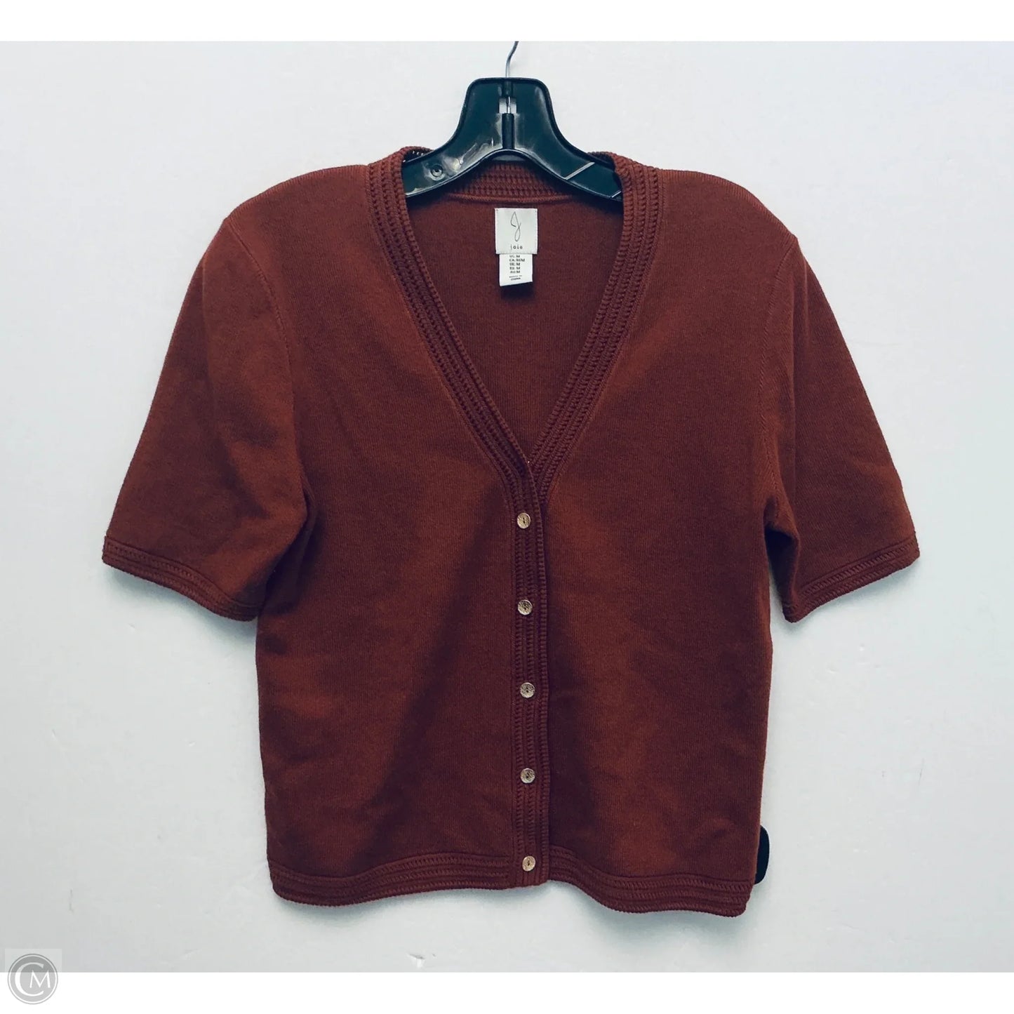 Top Short Sleeve By Joie In Brown, Size: M