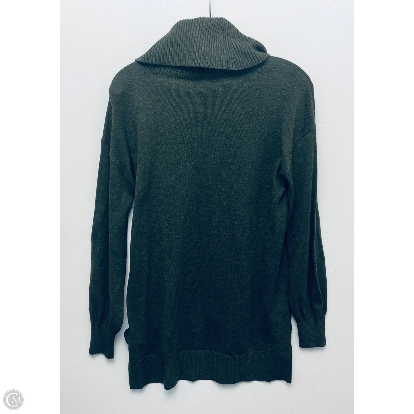 Sweatshirt Collar By Loft In Green, Size: S