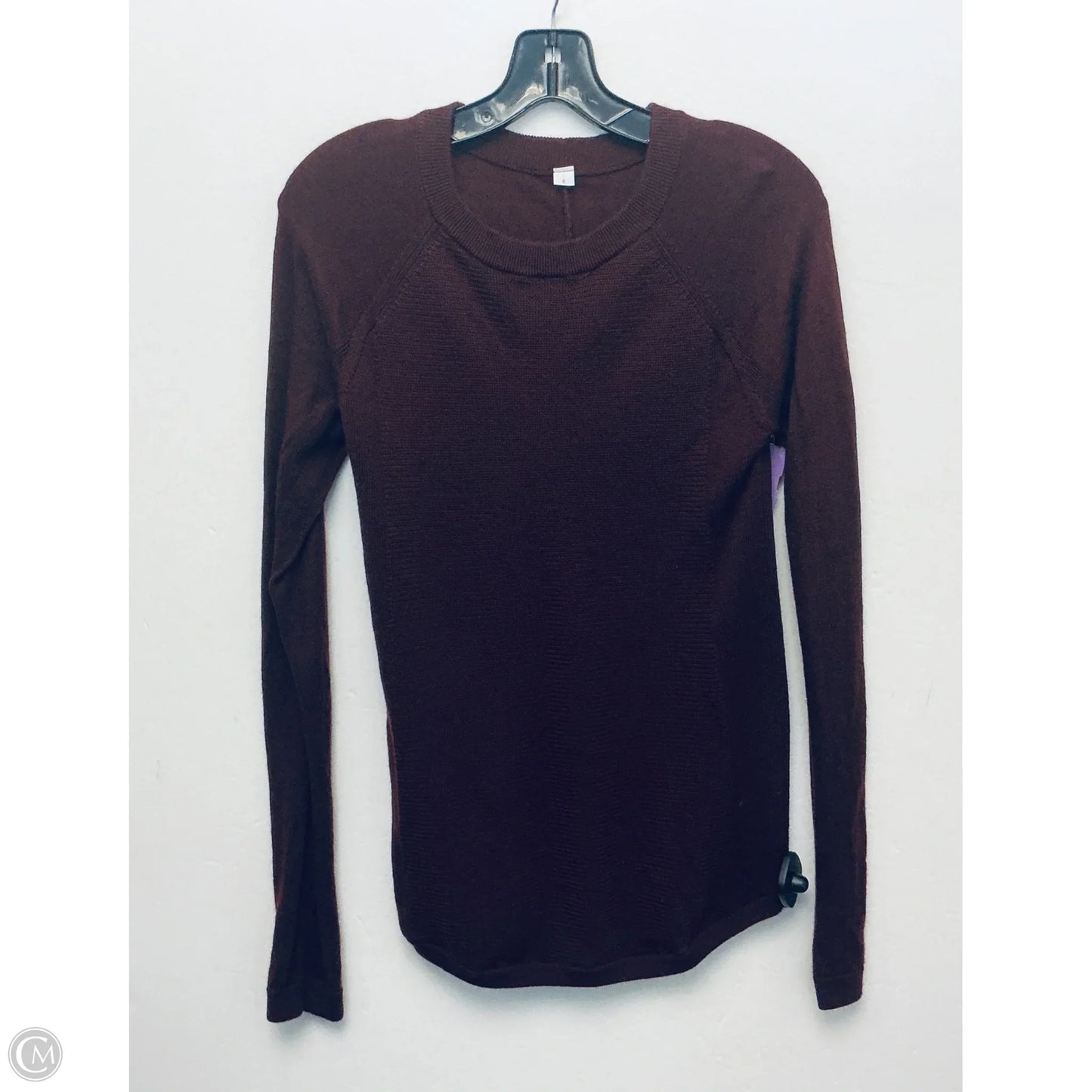 Sweater By Lululemon In Maroon, Size: 6