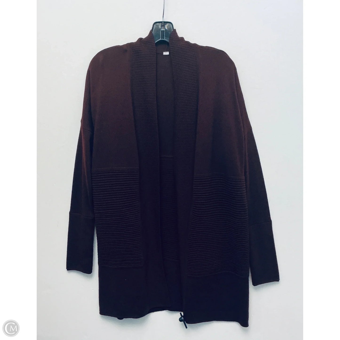 Sweater Cardigan By Lululemon In Maroon, Size: M