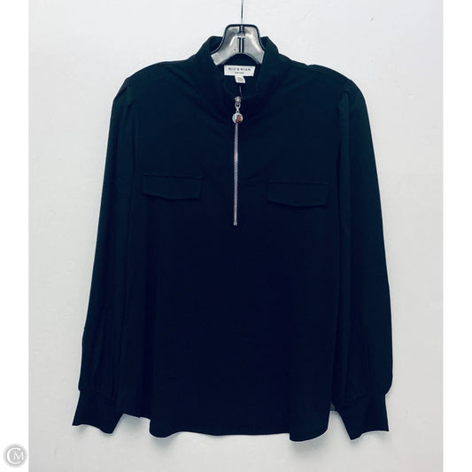 Top Long Sleeve By Clothes Mentor In Black, Size: L