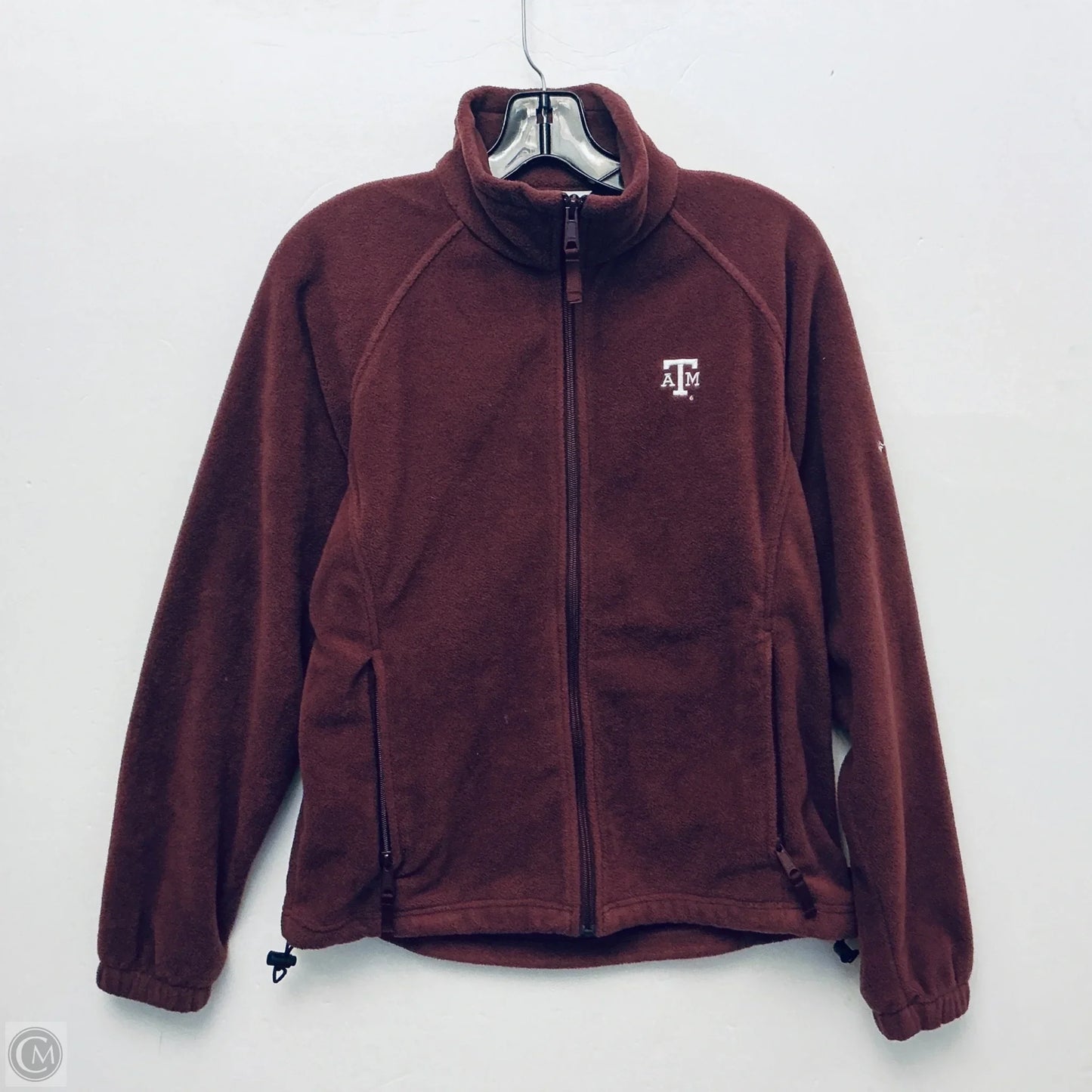 Jacket Fleece By Columbia In Maroon, Size: M