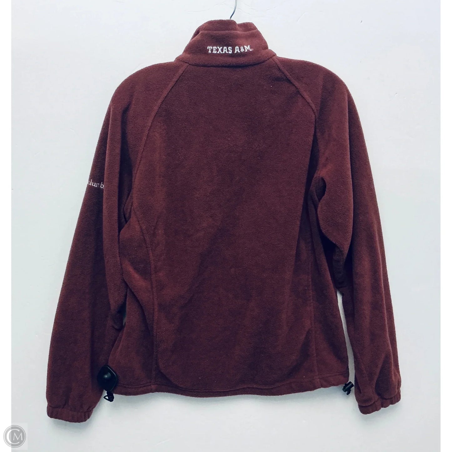 Jacket Fleece By Columbia In Maroon, Size: M