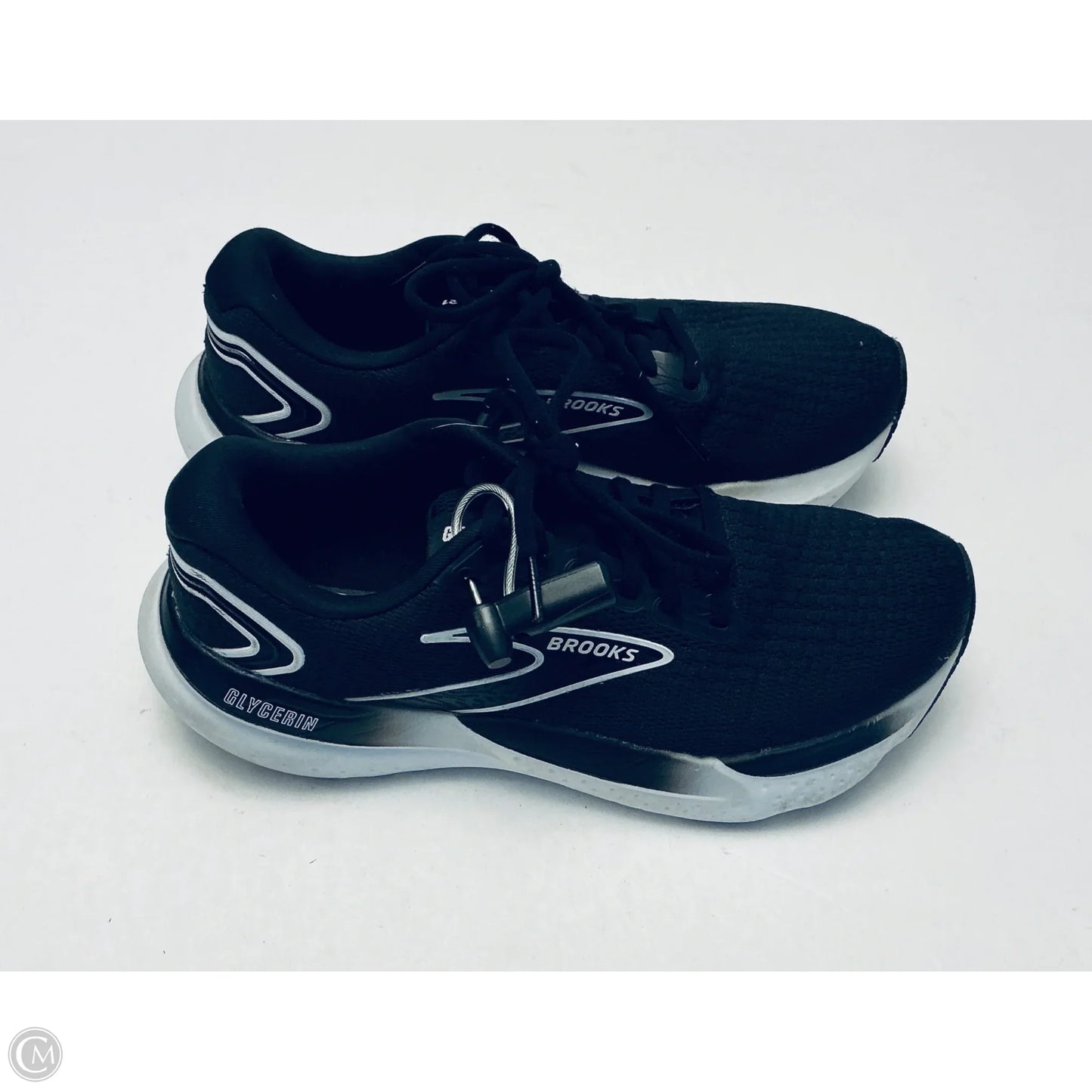 Shoes Athletic By Brooks In Black & White, Size: 8.5