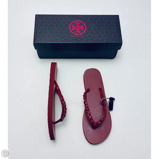 Sandals Designer By Tory Burch In Red, Size: 9