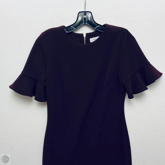 Dress Work By Calvin Klein In Purple, Size: S