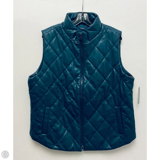 Vest Puffer & Quilted By Chicos In Teal, Size: Xl