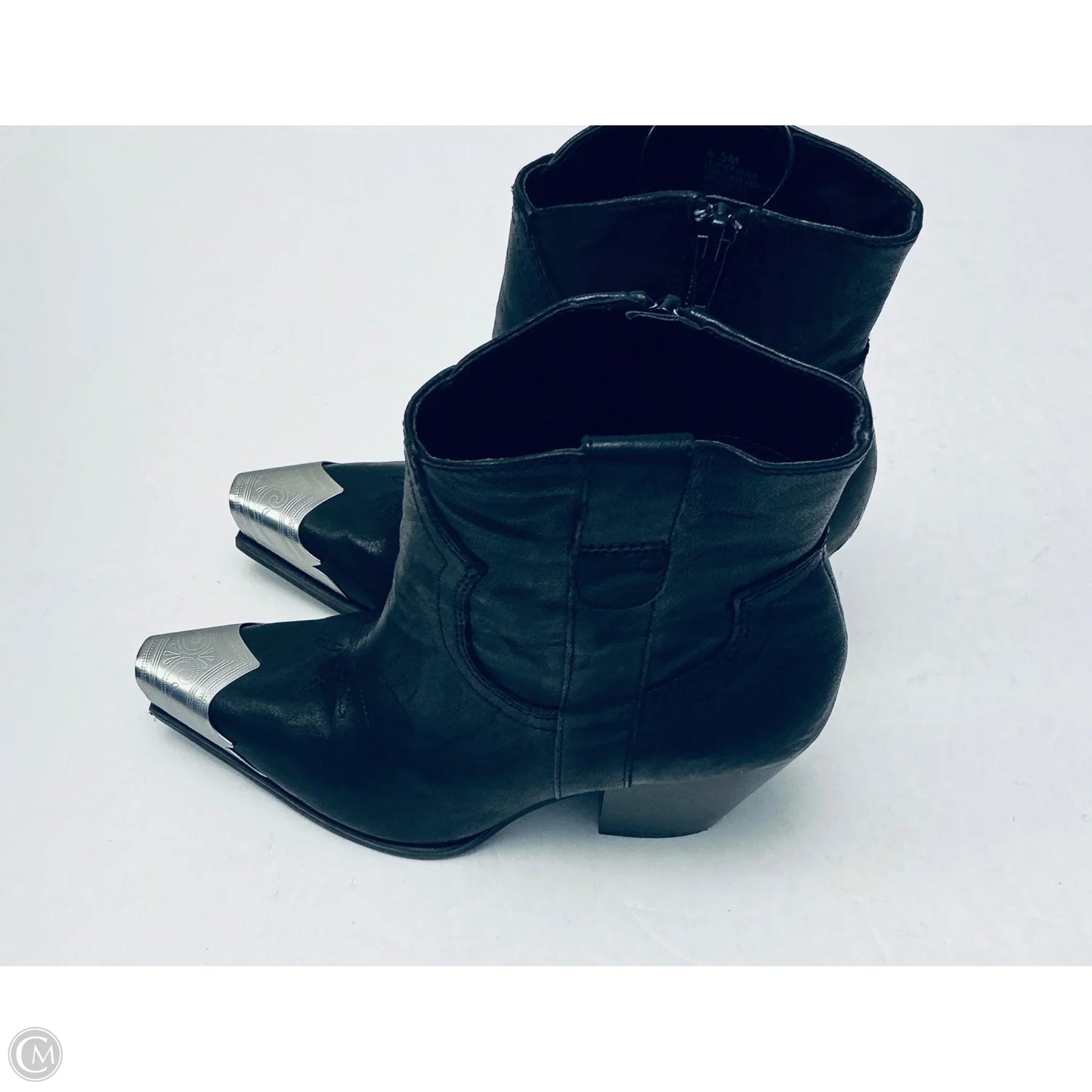 Boots Ankle Heels By Gianni Bini In Black, Size: 6.5