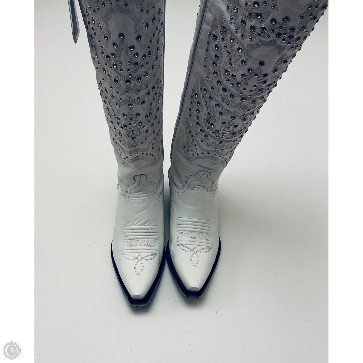 Boots Western By Cmb In White, Size: 8