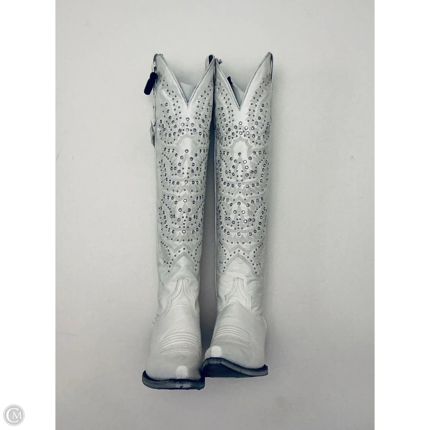 Boots Western By Cmb In White, Size: 8