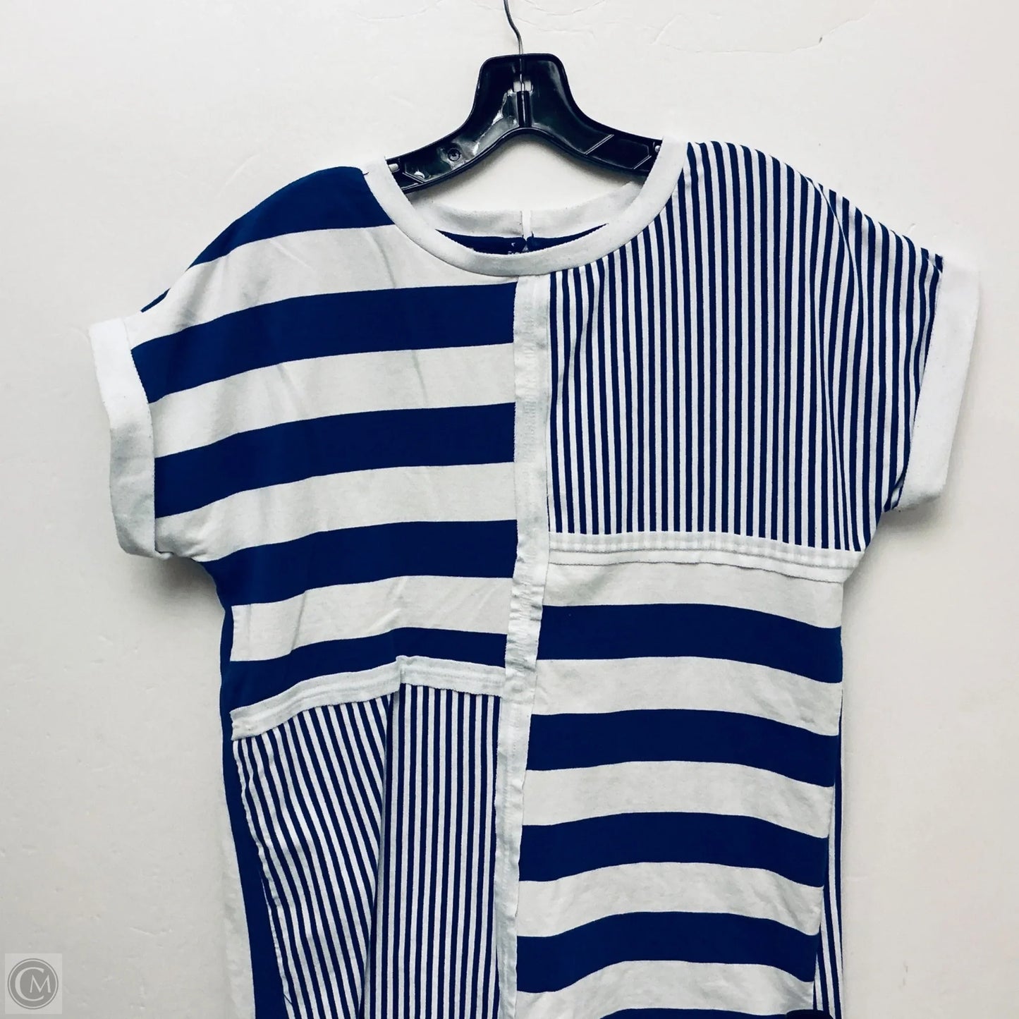 Romper By Umgee In Blue & White, Size: S