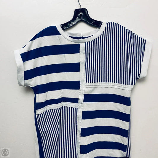 Romper By Umgee In Blue & White, Size: S