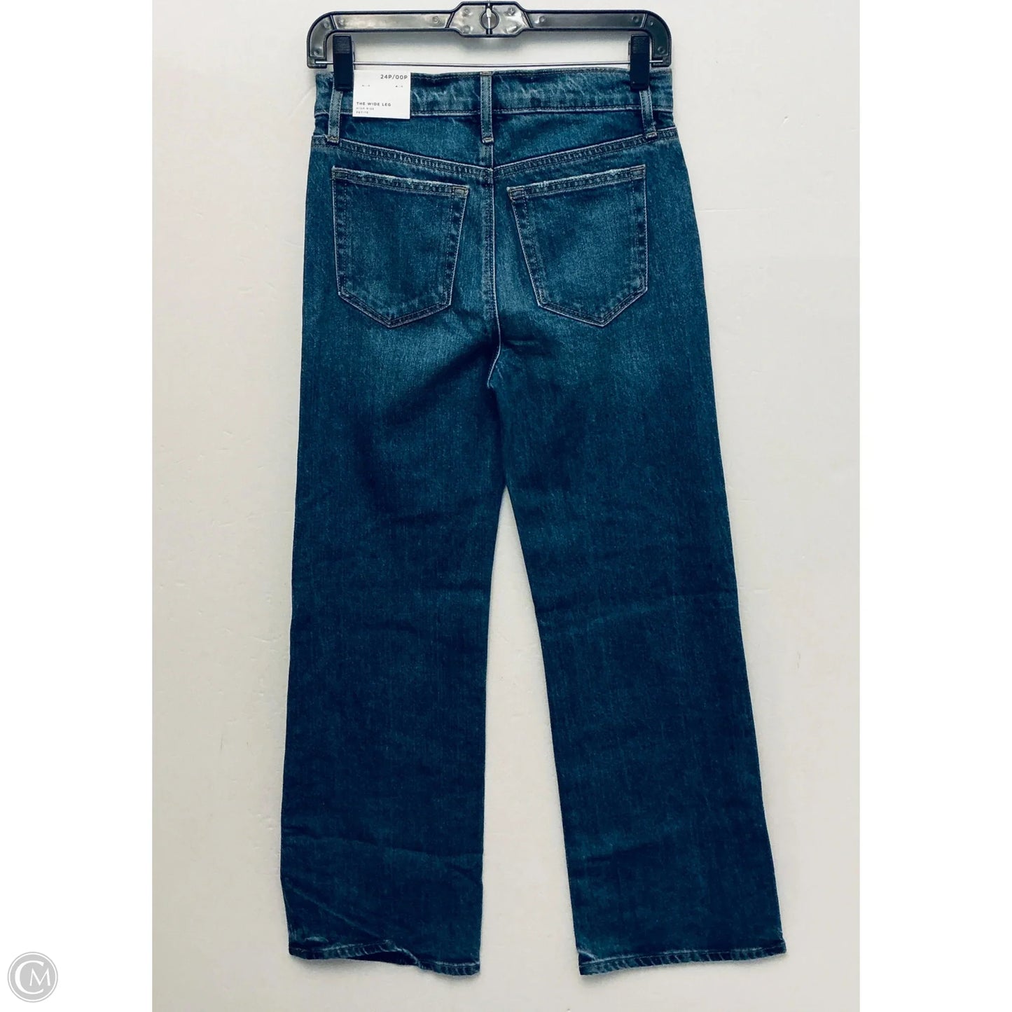 Jeans Wide Leg By Loft In Blue Denim, Size: 0p