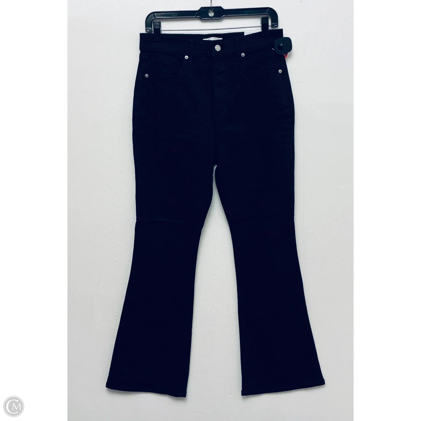 Jeans Flared By Loft In Black Denim, Size: 10p
