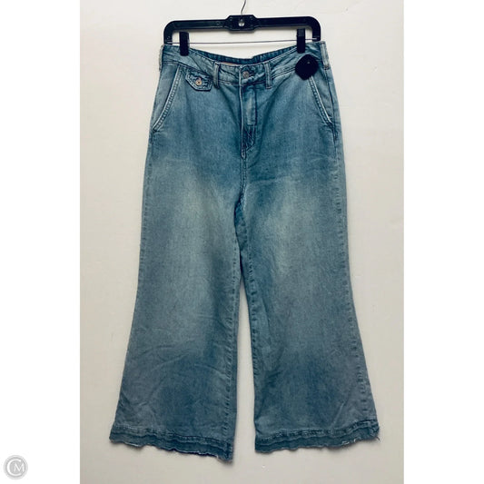 Jeans Wide Leg By Pilcro In Blue Denim, Size: 8