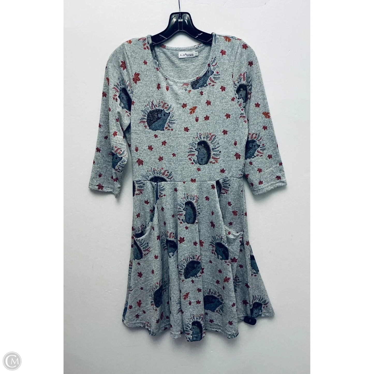 Dress Casual Midi By Clothes Mentor In Grey, Size: S