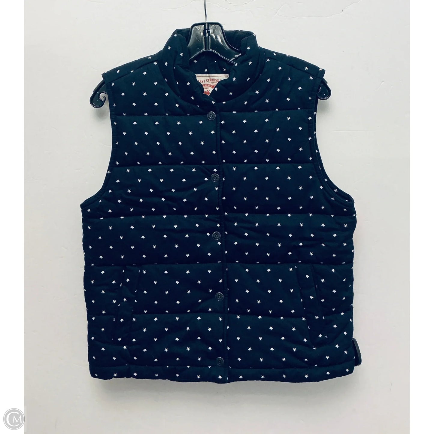 Vest Puffer & Quilted By Levis In Navy, Size: S