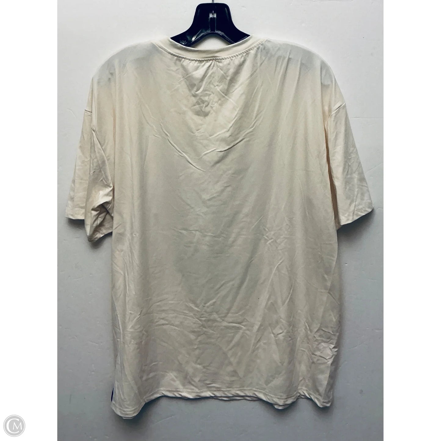 Top Short Sleeve Basic By Clothes Mentor In Tan, Size: M